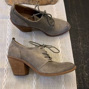 Sofft Brand- Suede Gray Heels- Size 9